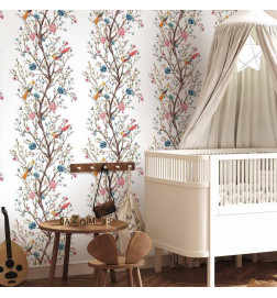 Papel pintado - Birds on a Flowering Twig