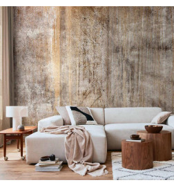 Foto tapete - Abstract beige - background with black textured concrete patterns