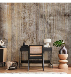 Fotomural - Abstract beige - background with black textured concrete patterns