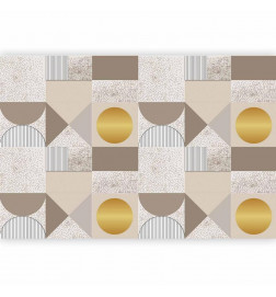 Fotomural - Beige and Gold Geometric Pattern