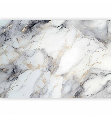 Fotobehang - Elegant Marble - Stone Structures in Neutral Colours