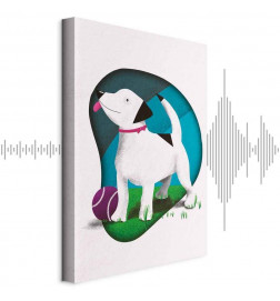 Quadro - Dog and Ball (1 Part) Vertical