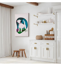 Canvas Print - Dog and Ball (1 Part) Vertical