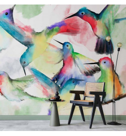 Fototapetas - Watercolor Birds