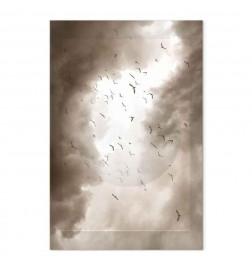 Tableau - Birds in the Clouds (1 Part) Vertical
