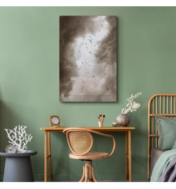 Canvas Print - Birds in the Clouds (1 Part) Vertical