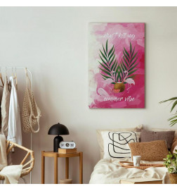 Schilderij - Dont Kill My Summer Vibe (1 Part) Vertical