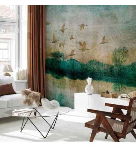 Mural de parede - Golden Ducks