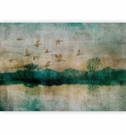 Fototapeta - Golden Ducks