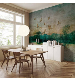 Wall Mural - Golden Ducks