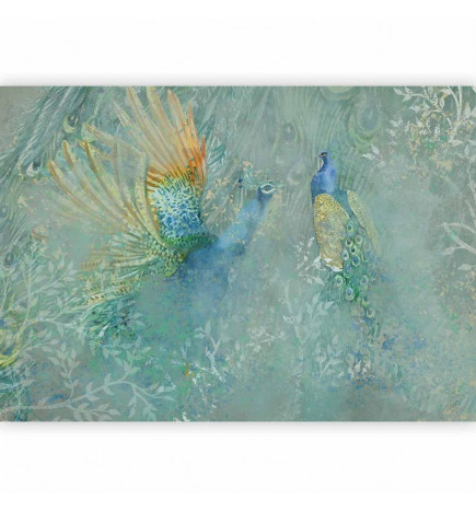 Foto tapete - Peacocks Dancing - Third Variant