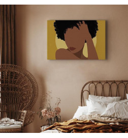 Schilderij - Invisible Gaze (1 Part) Wide