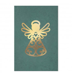 Schilderij - Angelic Christmas (1 Part) Vertical