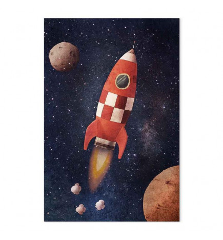 Cuadro - Into the Unknown by Rocket (1 Part) Vertical