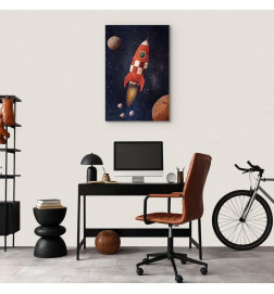 Canvas Print - Into the Unknown by Rocket (1 Part) Vertical