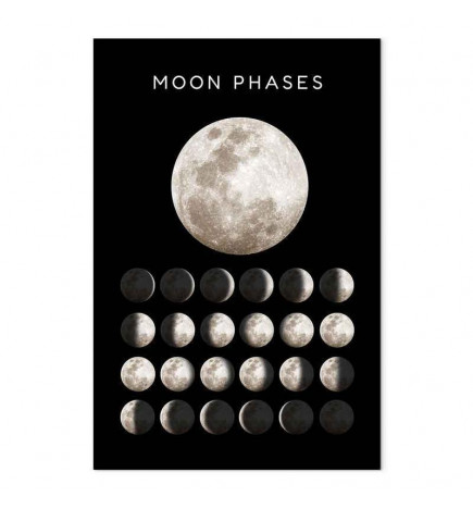Tableau - Moon Phases (1 Part) Vertical