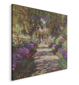 Canvas Print - Claude Monet – A Pathway in Monets Garden