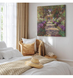 Canvas Print - Claude Monet – A Pathway in Monets Garden