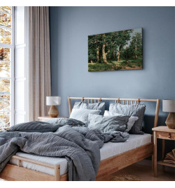 Schilderij - Ivan Shishkin – Oak Forest