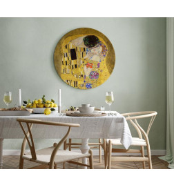 Rond schilderij - Gustav Klimt – Kiss