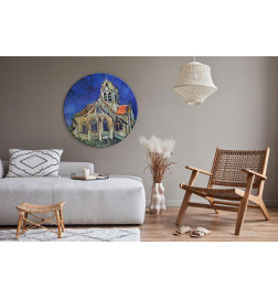 Cuadro redondo - Vincent van Gogh – The Church at Auvers