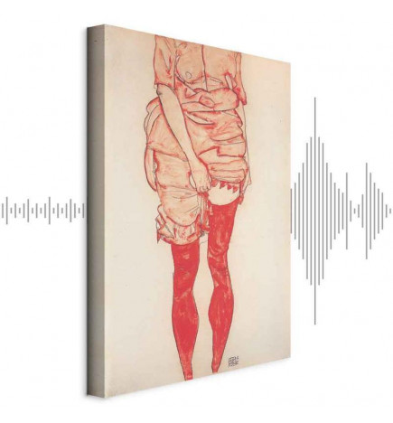 Seinapilt - Egon Schiele – Standing Woman in Red