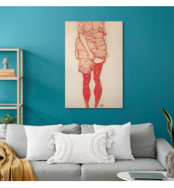 Glezna - Egon Schiele – Standing Woman in Red