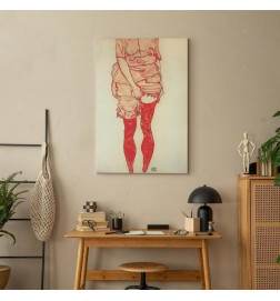 Glezna - Egon Schiele – Standing Woman in Red