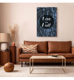Leinwandbild - I Can and I Will (1 Part) Vertical