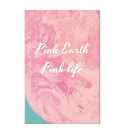 Slika - Pink Earth, Pink Life (1 Part) Vertical