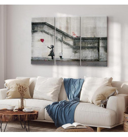 Leinwandbild - Girl With a Balloon by Banksy