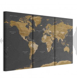 Leinwandbild - World Map: Modern Aesthetics