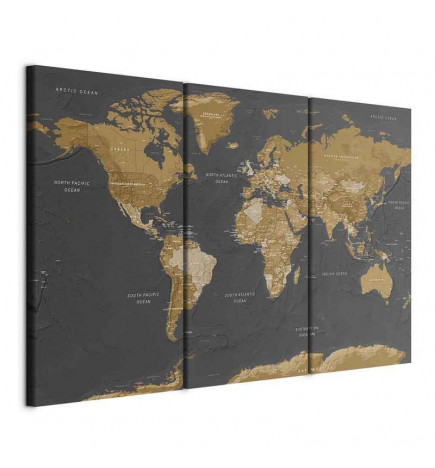 Cuadro - World Map: Modern Aesthetics