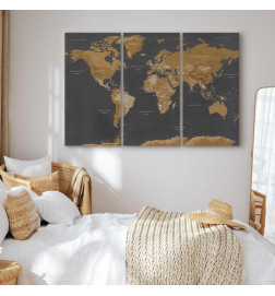 Quadro - World Map: Modern Aesthetics