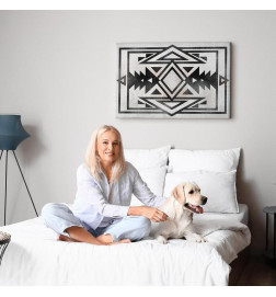 Schilderij - Ethnic Pattern (1 Part) Wide