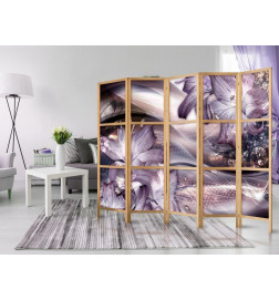 Japanese Room Divider - Lilies on a Wave