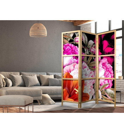 Japanese Room Divider - Floral Abundance I