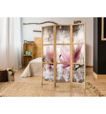 Japanese Room Divider - Retro Magnolias I