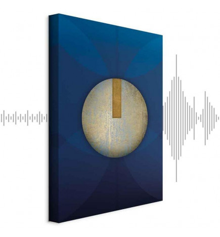 Tableau - In the Shadow of Classic Blue (1-part) - Golden Circle in Abstraction
