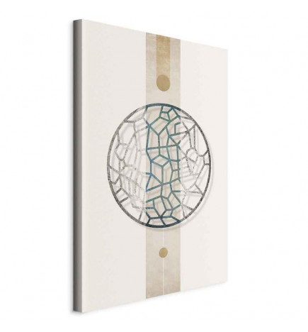 Paveikslas - Circle with Artistic Details (1-part) - Abstract Shape