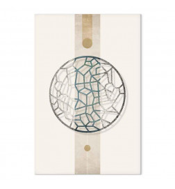 Leinwandbild - Circle with Artistic Details (1-part) - Abstract Shape