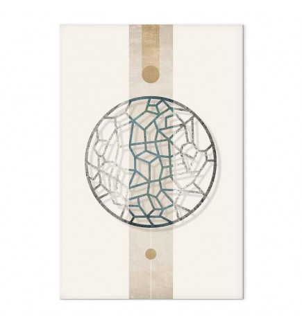 Paveikslas - Circle with Artistic Details (1-part) - Abstract Shape