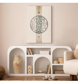 Tablou - Circle with Artistic Details (1-part) - Abstract Shape