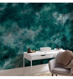 Fototapeet - Malachite respite - modernist abstract background with texture