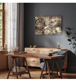 Schilderij - Autumn Twilight (1 Part) Wide