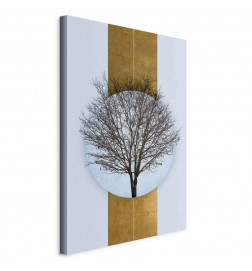 Quadro - Circle of Nature (1-part) - Tree Branches in Round Composition