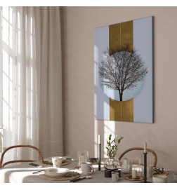 Canvas Print - Circle of Nature (1-part) - Tree Branches in Round Composition