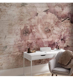 Fototapeta - Flowers on Boards