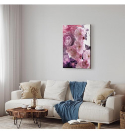Tablou - Garden of Floral Scents (1-part) - Nature in Shades of Pink