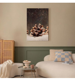 Glezna - Winter Pine Cone (1 Part) Vertical